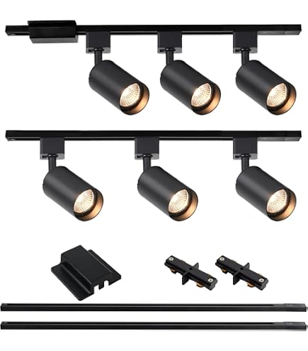 20W SMD LED Track Light – L-Type 2-Line System, Adjustable Floodlight, 6000K Pure White, Aluminum, 2000 Lumens, CRI≥90