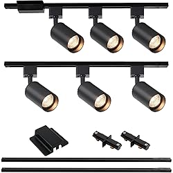Hiiglxii 6-Light LED Track Lighting Kit with 6.6FT