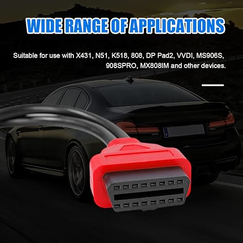 Kewucn 12+8 OBD2 Cable Adapter - 14.2 Inch Programming Cable For Auto Diagnostics