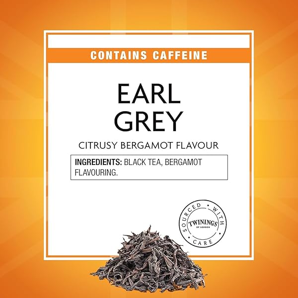 TWININGS EARL GREY LOOSE TEA TINS, 7.05 OUNCE TINS (PACK OF 1), SMOOTH, FLAVOURFUL, ROBUST BLACK TEA LEAVES, CAFFEINATED, ENJOY HOT OR ICED