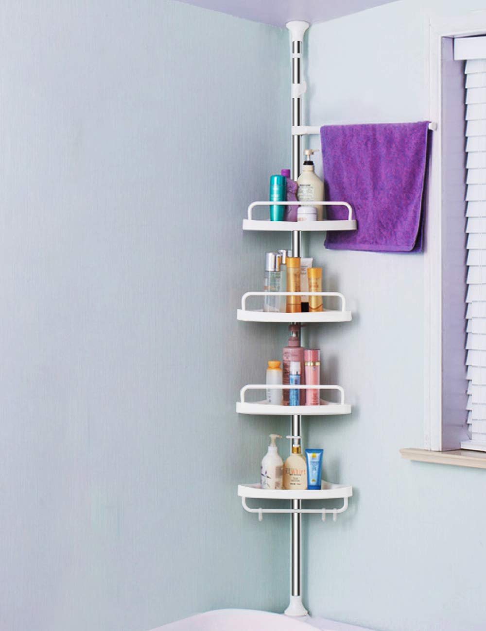 Home & Kitchen Constant Tension Stainless Steel Pole Organizer ADOVEL 4