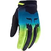Fox Racing Youth Girls 180 Flora Motocross Glove, Black/Yellow, Small