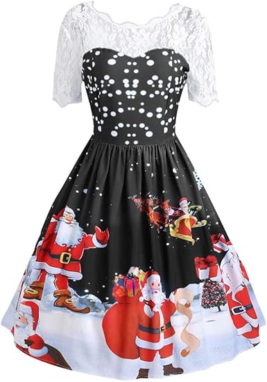 amazon ladies christmas dresses