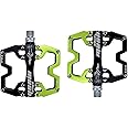 shanmashi Mountain Bike MTB Pedals Parallel Bicycle Road Pedal 9/16 Inch Ultra-Light Flat Aluminum Alloy Sealed Bearing with Anti-Skid 1 Pair