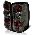 Spec-D Tuning Smoke Lens Tail Lights Compatible with 2000-2006 Chevy Tahoe, Chevy Suburban 1500/2500, GMC Yukon/XL, Left + Right Pair Assembly