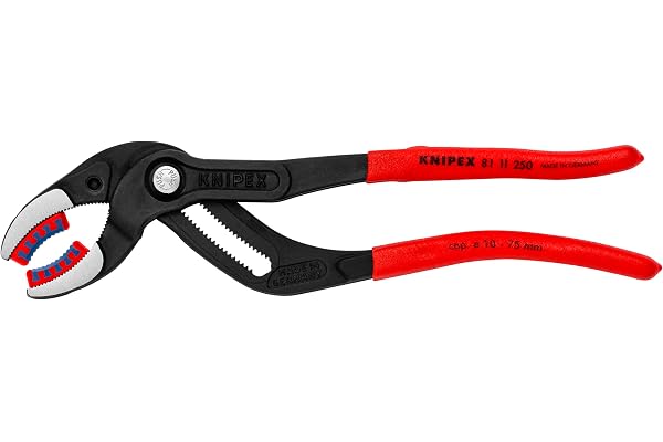 Knipex (81 11 250) Tools 10-Inch Pipe and Connector Pliers with Soft Jaws