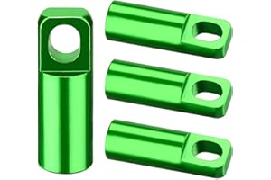 EVOZOOD Bike Presta Valve caps 2 in 1 Bicycle tubeless Presta Valve stem Covers with Valve core Removing Function, Anodized Aluminum, Light Weight, high Performance (4 Pack)