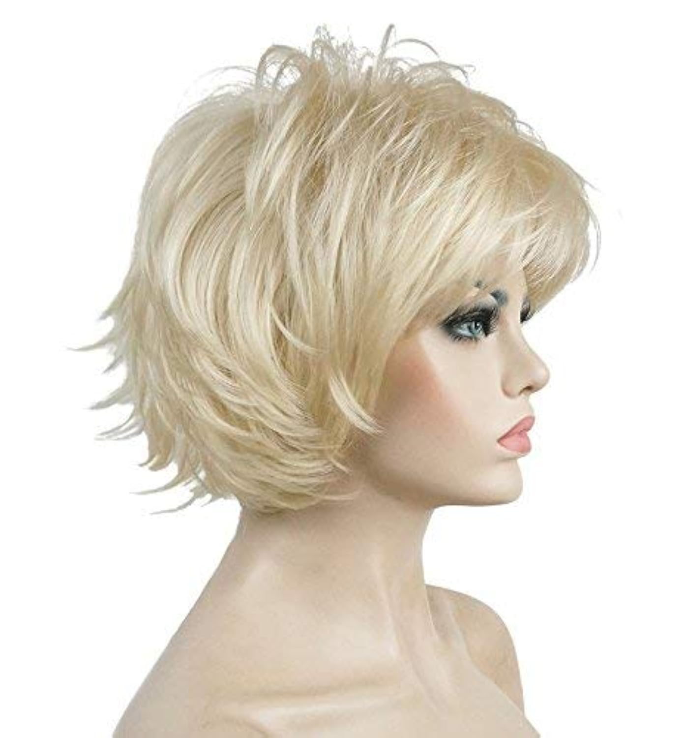 Lydell Short Layered Shaggy Full Synthetic Wig Wigs (613 Blonde)