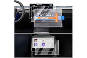 2026 Model Y/3 Screen Protector - 2 Pcs Matte For Tesla Model Y Juniper(2025-2026)/Model 3 Highland(2024-2026) 15.4-Inch Navi