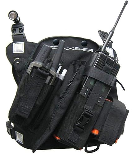 Amazon.com: Coaxsher Radio Chest Harness Rig for 2 Way Radio, GPS