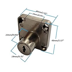 6 Sets Purocean Keyed Alike Desk Drawer Locks