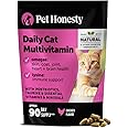 Cat Multivitamin Chews - Cat Treats for Health + Immune, Joint Support, Skin & Coat, and Digestion - Omega 3s, Lysine & Probiotics for Cats, Vitamins for Cats - Chicken (90-Day Supply)