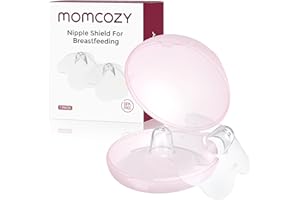 Momcozy Nipple Shield, Floral Contact Nipple Shield for Breastfeeding Moms with Flat or Inverted Nipples