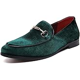 LCQL Men's Luxury Velvet Penny Loafer Shoes Noble Slip-on Suede Loafers Smoking Slippers Plus Size 7-13