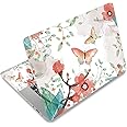 Laptop Notebook Skin Sticker Cover Decal Fits 12 13 13.3 14 15 15.4 15.6 inch Laptop Protector Notebook PC | Easy to Apply, Remove and Change Styles (Butterflies and Flowers)