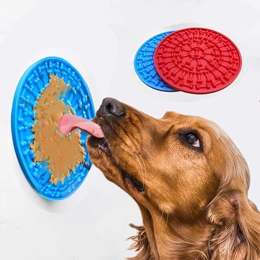 peanut butter on wall to wash dog