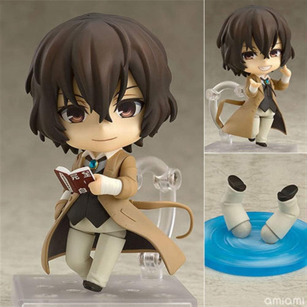 JoahNA New Bungo Stray Dogs Figure Osamu Dazai Nendoroid Action Figure Chuya Nakahara Nendoroid Action Figure Action Figure (Color : Osamu Dazai)