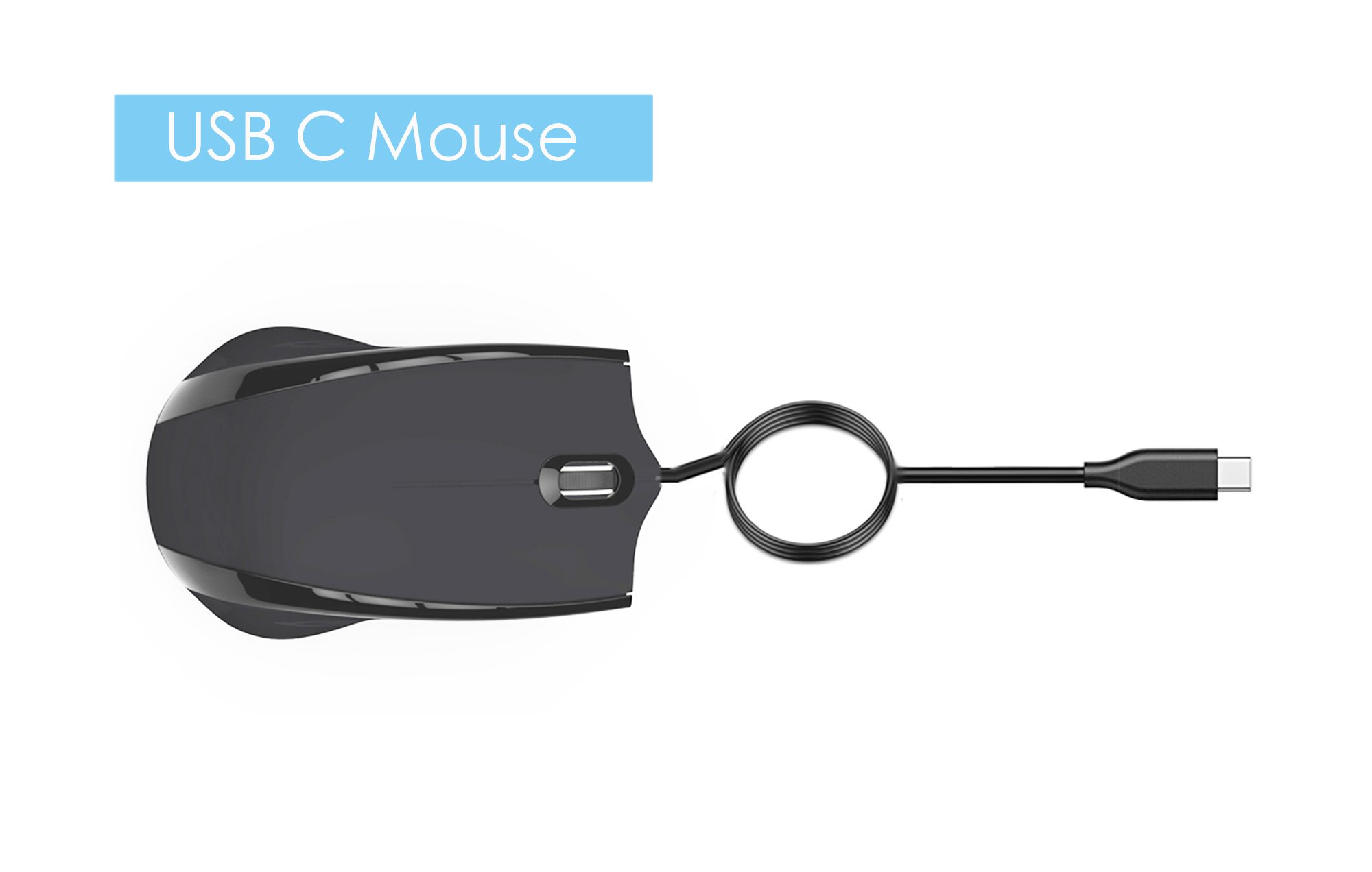 USB C Mouse, INNOMAX MacBook USB C Wired Mouse, MacBook Wired Mouse, Mouse for New MacBook Pro 2016 /2017,MacBook 13\