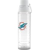 Tervis Venture® Lite Tritan 24OZ | NFL® Miami Dolphins - Primary Logo | Made in America, Leakproof, Double-Wall Vacuum Insulated, Keeps Drinks Cold