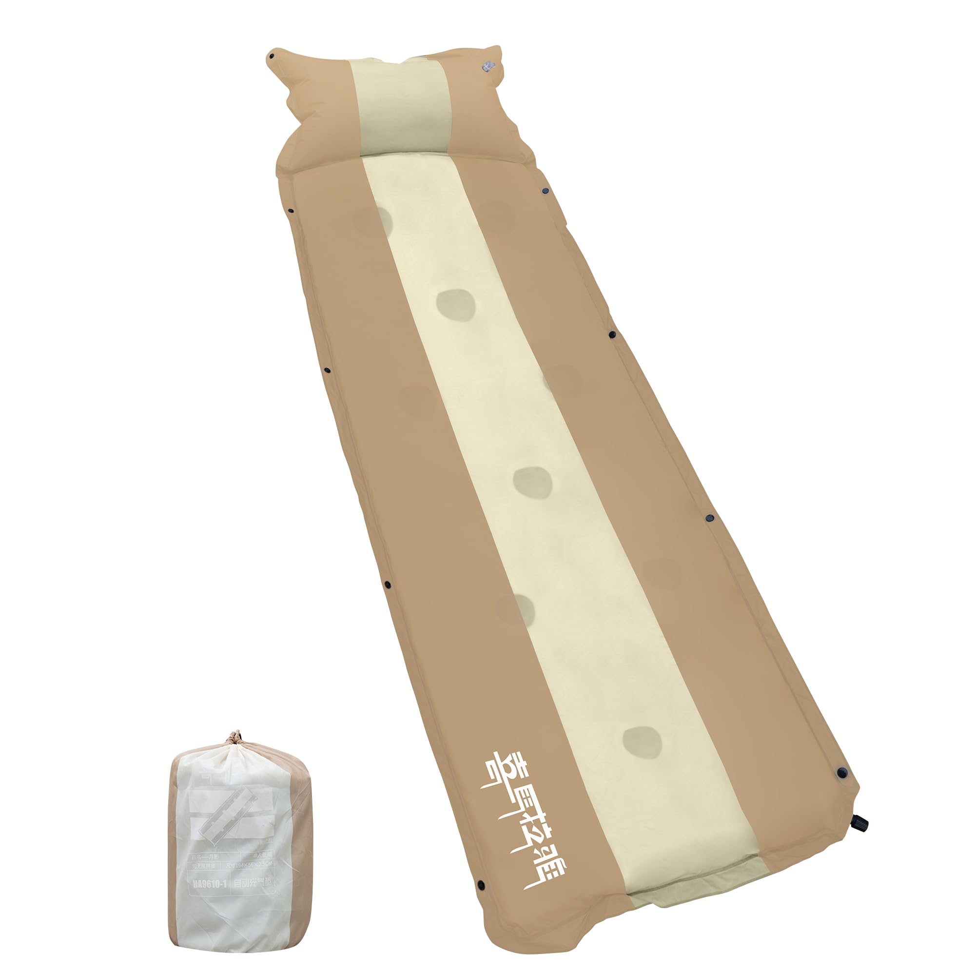 Photo 1 of ???? Inflatable Camping Sleeping Mat Compact Camping Pad for Backpacking Hiking Lightweight Sleep Pad Camping Air Mattress with Pillow Camping Essentials Gear, HE370145