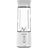 22oz Portable USB Blender 150W Cordless Mini Smoothie Maker Lightweight, 10+ Blends, Travel/Gym/Office Use (white)
