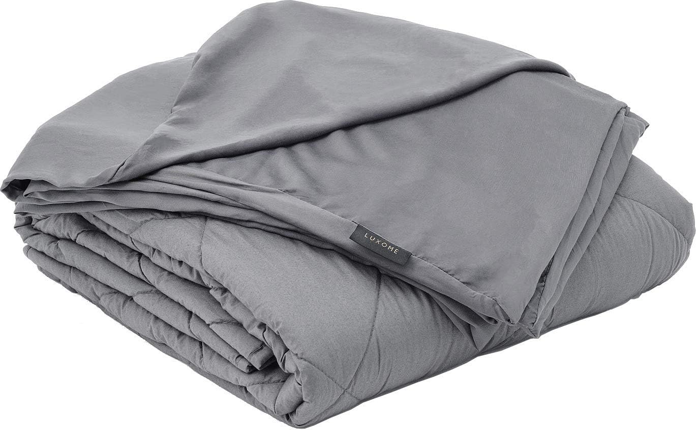 Amazon.com: LUXOME Luxury Cooling Weighted Blanket | Includes Removable
