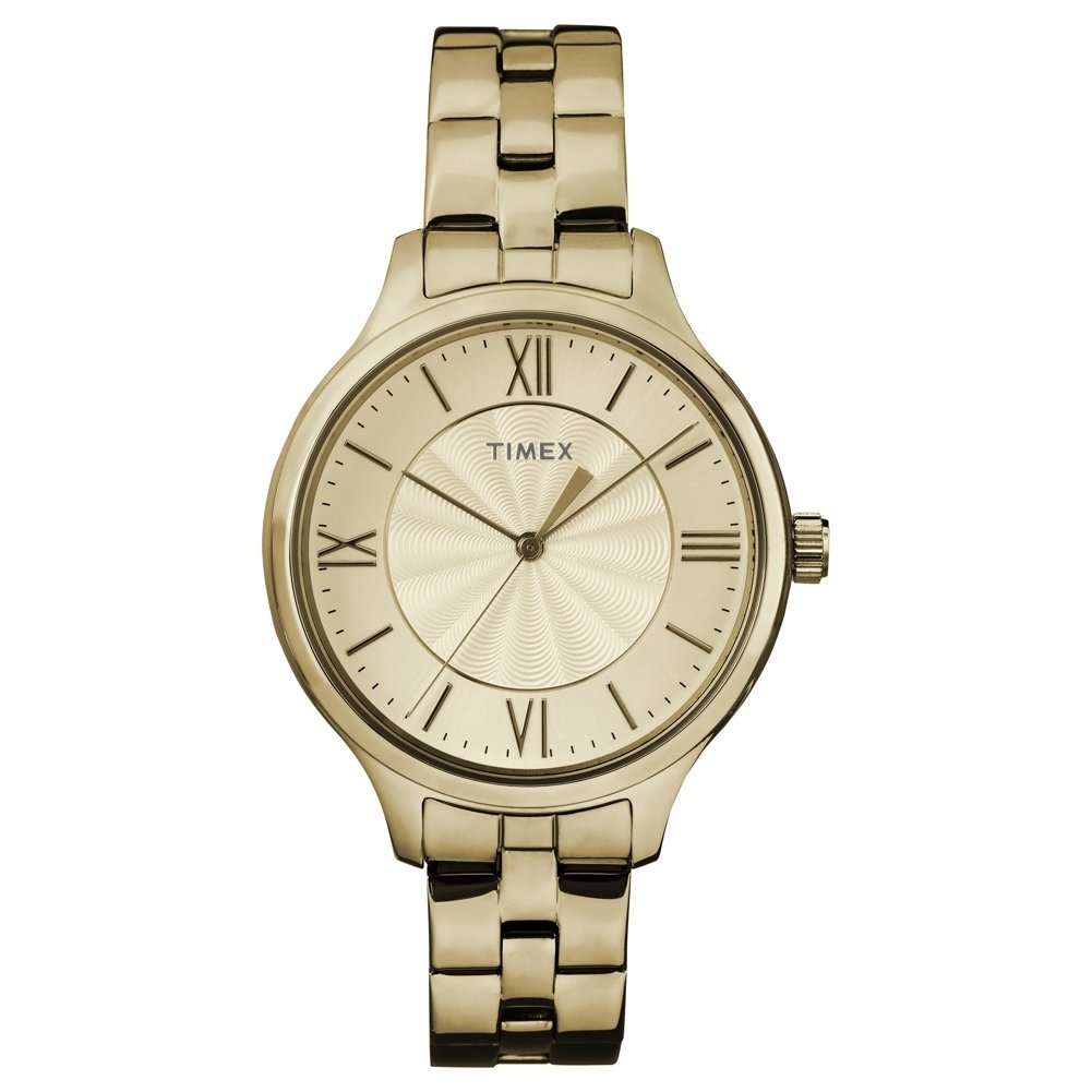 Timex Peyton Womens Quartz Watch, Analogue Classic Display and Stainless Steel Strap TW2R28100