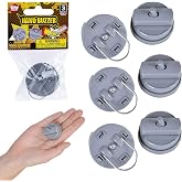 The Dreidel Company 6-Count Wind-Up Plastic Hand Buzzer, Gag Prank for Kids, Funny Handshake Buzzer, 2" (6-Pack)