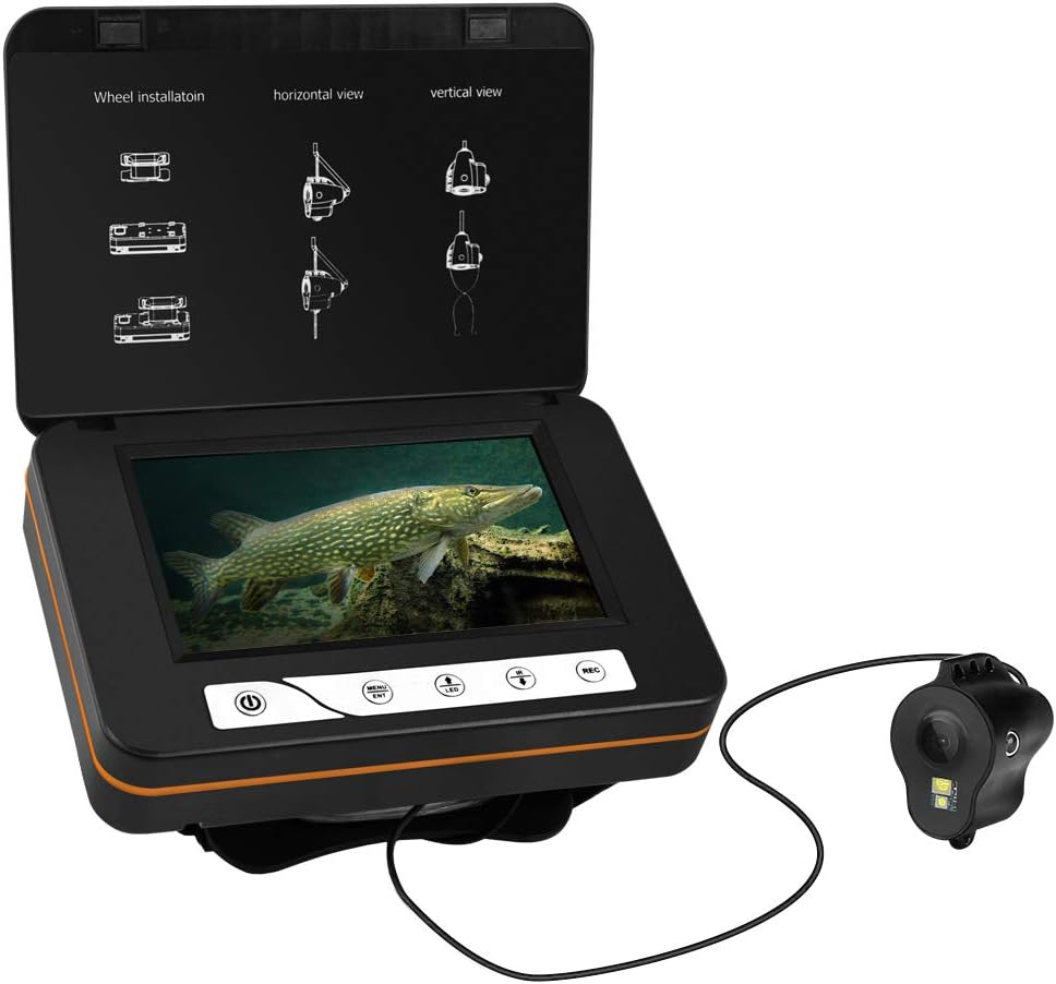 Underwater Fishing Camera, Moocor Fishing Finder Camera Portable Fish