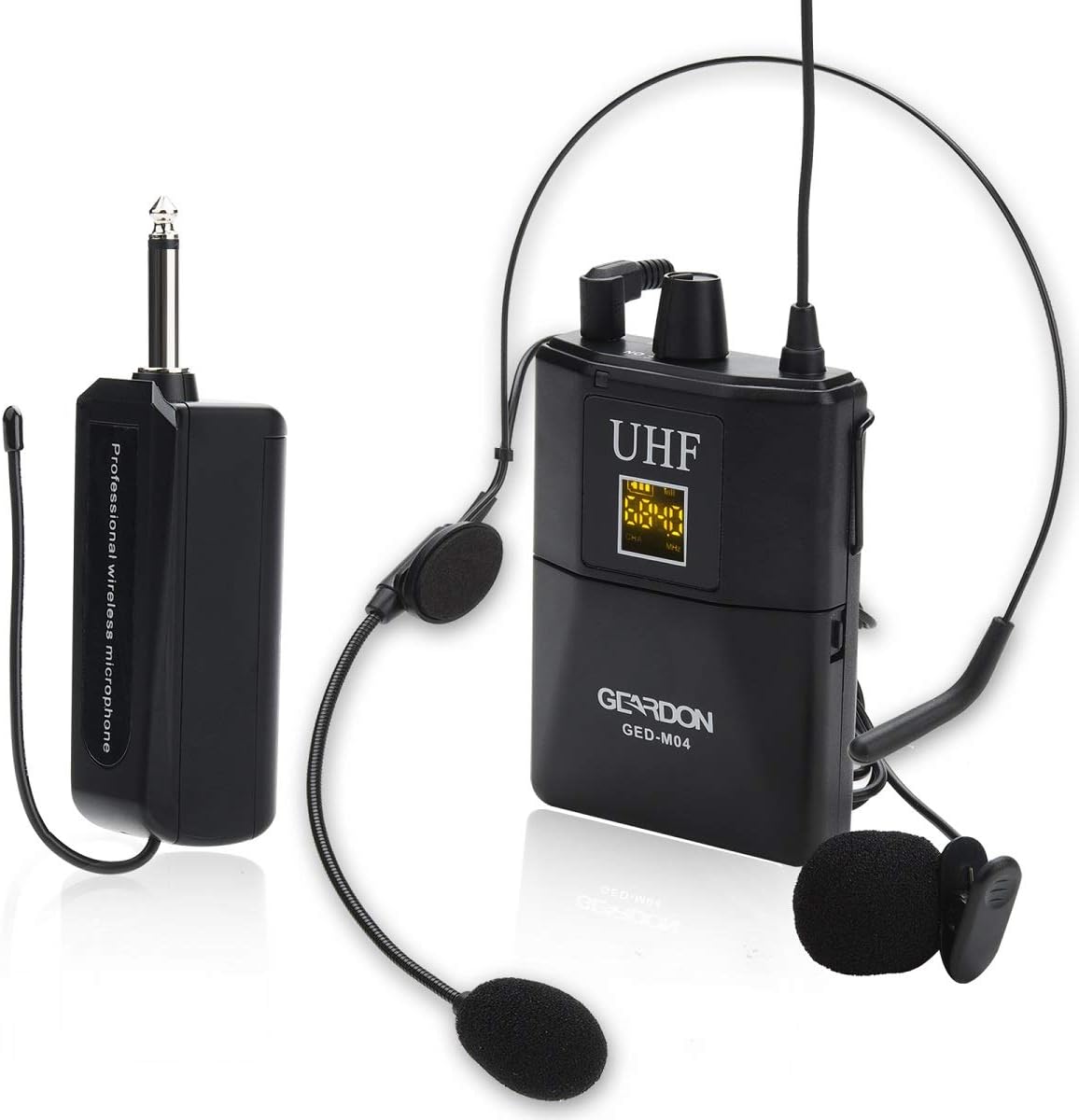 GEARDON Rechargeable Wireless Microphone System with