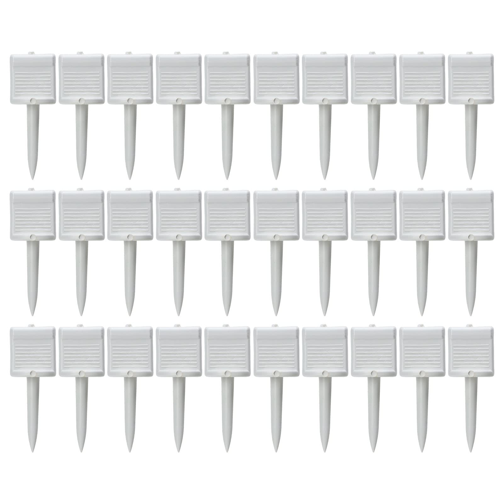 VGEBY Archery Target Pins, 30pcs Archery Target Nails Nylon Lengthening Reusable Target Paper Pins for Shooting (White)