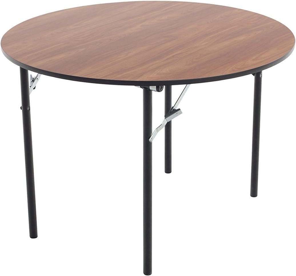 AmTab - R42DP - Folding Table, Plywood Core, Round, 42" Diameter x 29" H, Multiple Color Options Available