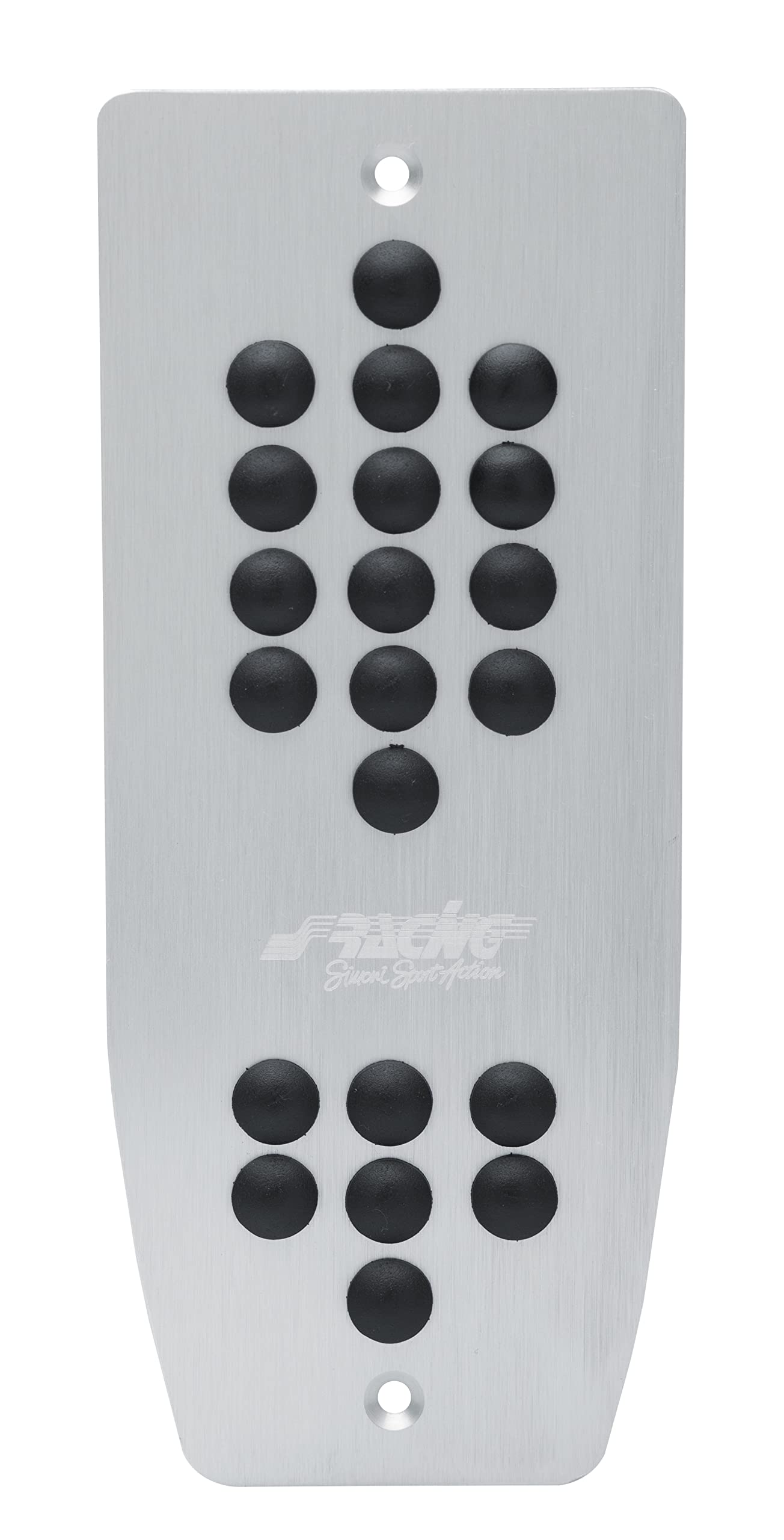 Simoni Racing 820PW Ergal Brushed Aluminium Pilot Footrest, Black Rubber