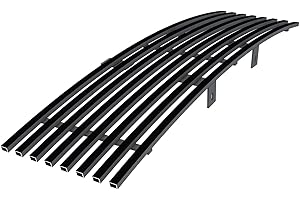 APS Compatible with Ford F-150 2009-2014 Lower Bumper Stainless Steel Black 8x6 Horizontal Billet Front Grill Grille Insert F66789J