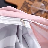 Loussiesd Pink Duvet Cover Single Love Heart Bedding 135x200 Soft Microfiber view 6