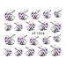 JIEPING 1 Sheet 3D Flower Nail Art Sticker Water Transfer Sticker 3D DIY Nail Decoration Nail Art Decal Sticker Flower and Leaf XF1554