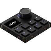 Intech Studio Grid VSN1 Left Screen Modular MIDI Controller &ndash; 320x240 LCD Screen, Jog Wheel &amp; 8 Gateron Hall Effect Buttons &ndash; Programmable USB-C Macro Pad for Music Producing &amp; VJ &ndash; Mac, PC &amp; Linux