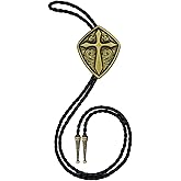 HLYMPONY Bolo Tie for Men Western Cowboy Cowgirl Vintage Native American Cross Bolo Tie for Women
