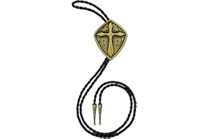 HLYMPONY Bolo Tie for Men Western Cowboy Cowgirl Vintage Native American Cross Bolo Tie for Women