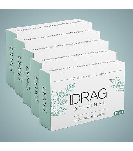 Amazon.com: Drag Original Herbal Cigarettes (30 pcs) | 100% Natural | 10  cigarettes per pack, 3 packs (30 cigarettes)