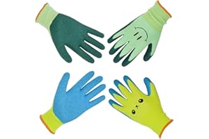 SECHAND Kids Gardening Gloves, Toddler Work Gloves Ages 2-4, Children Garden Gloves, Good Grip, Comfortable for Little Gardeners (Size 2)
