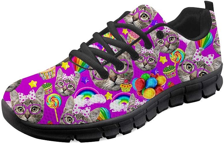 purple running trainers