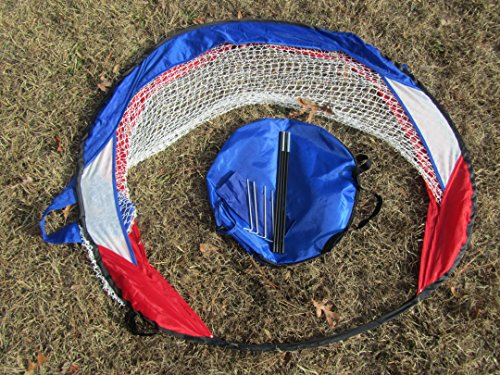 Metal Rimmed Portable Soccer Goal - Pop-Up/Collapsible/Folding (4 Ft.) with Net for Indoor/Backyard use Children both Toddlers /Youth- RiverView Enterprise