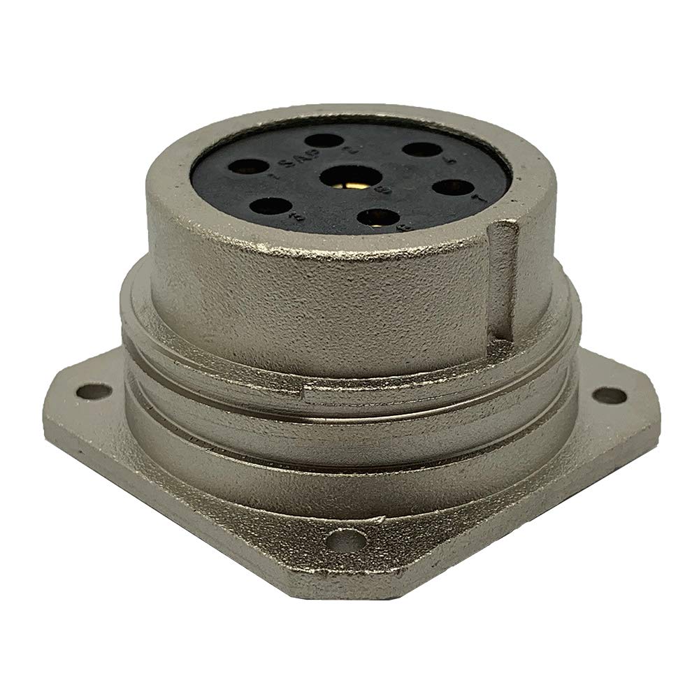 CEEP 920237Y000S000 Circular Connector, Receptacle, 37Y Insulator, Female, Panel Mount, Nickel Finish