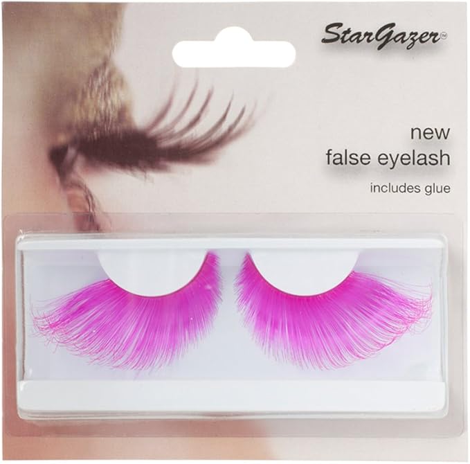 pink false eyelashes