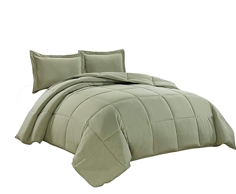 Chezmoi 3-Piece Down Alternative Comforter Set - Twin Size