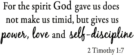 power love self discipline bible verse