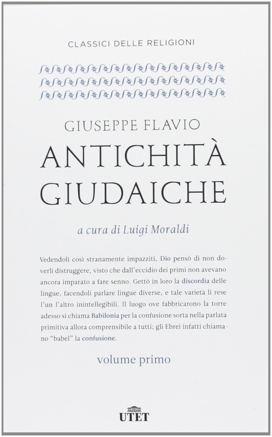 giuseppe flavio antichit giudaiche