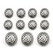 Shuang Dong 11 Pieces Silver Vintage Antique Metal Blazer Button Set - 3D Lion Head - for Blazer, Suits, Sport Coat, Uniform, Jacket 15mm 20mm