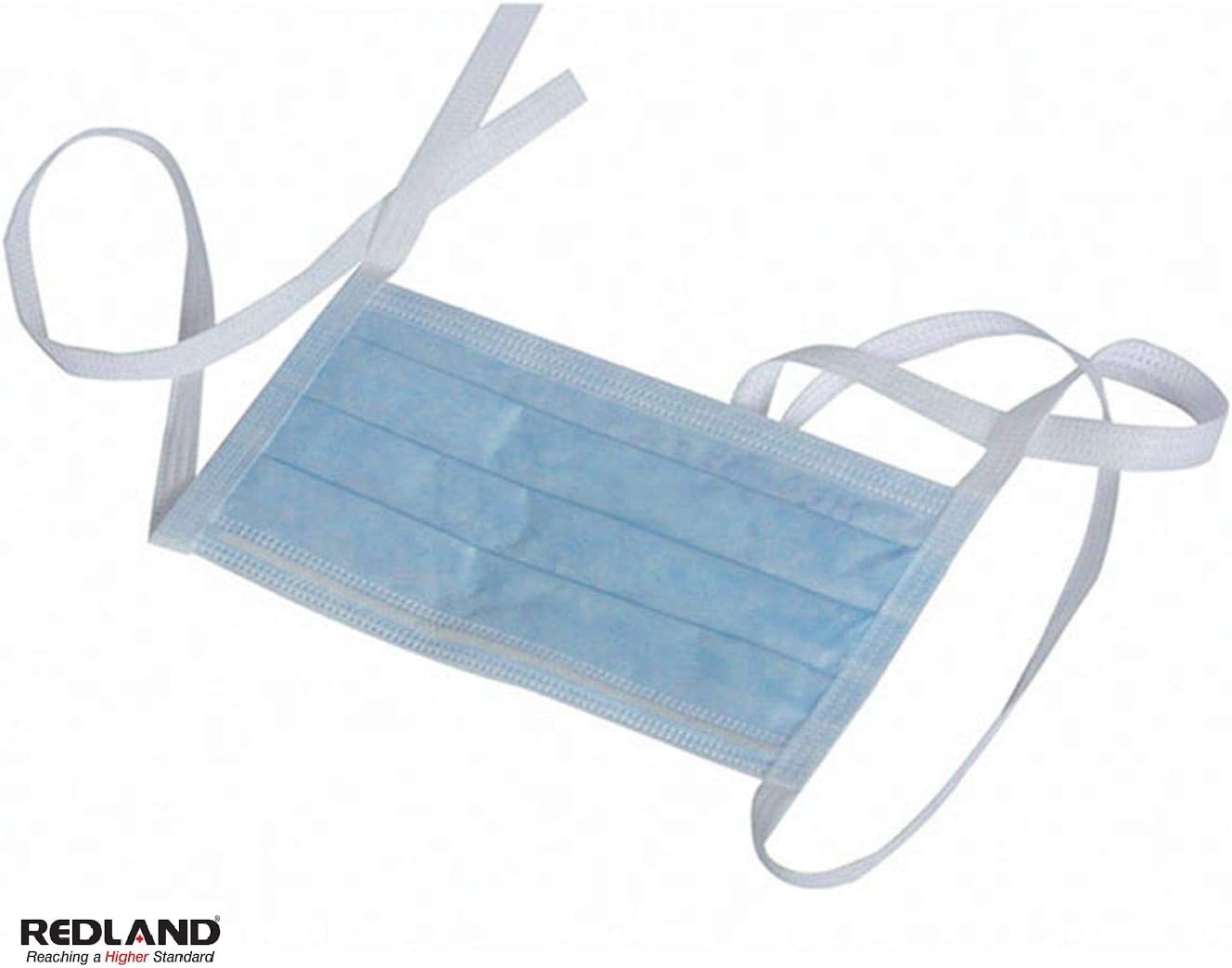 500 Pcs Premium (3-ply) Disposable Tie-On Face Masks - Medical Grade- Surgical, Dental, Allergy, Cold, Flu Germ, Andeti- Dust, Airplane Travel - Blue -(FDA) BFE>99.7%, PFE>99.5%